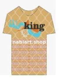 Desert King Classic Tee – Beige Geometric Printed Men's T-Shirt