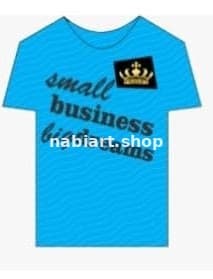 Dream Big Business Tee – Sky Blue Motivational Graphic Men's T-Shirt